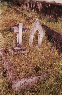 Gravestone of Frank Waters (Left)