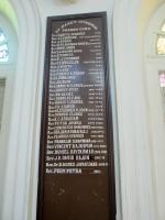 St Marks Cathedral, Bangalore Presbyters plaque 3 of 3